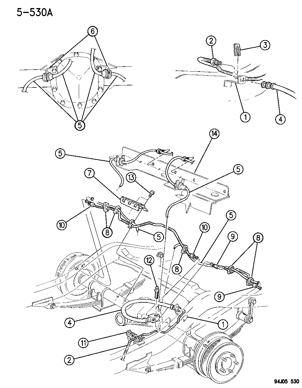 Jeep Wrangler Rear Brake Line Diagram