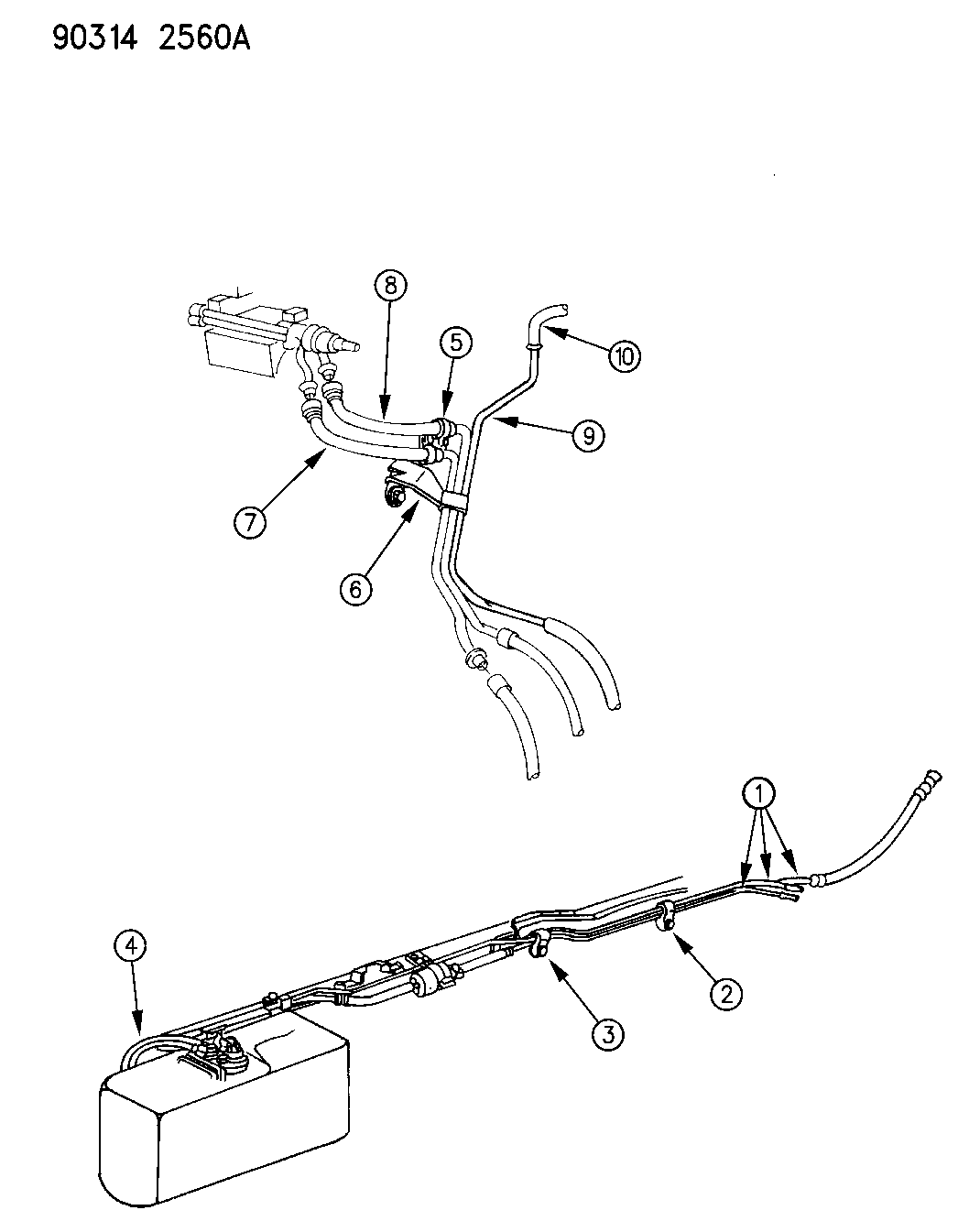 52017938 Genuine Dodge TUBE, Fuel Return