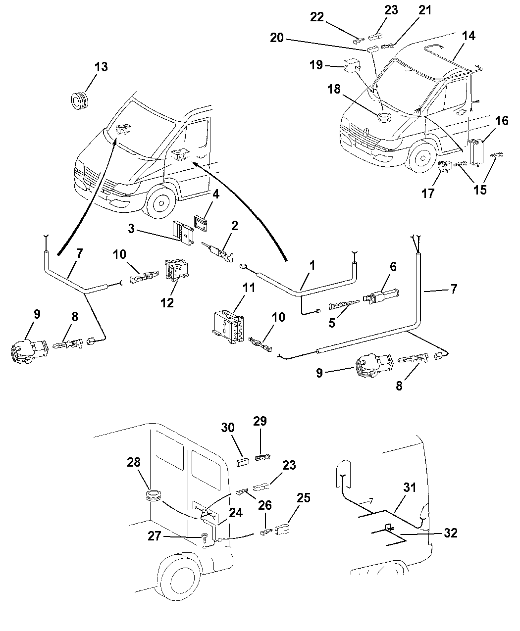 2005 Dodge Sprinter 3500 Wiring Body & Accessories