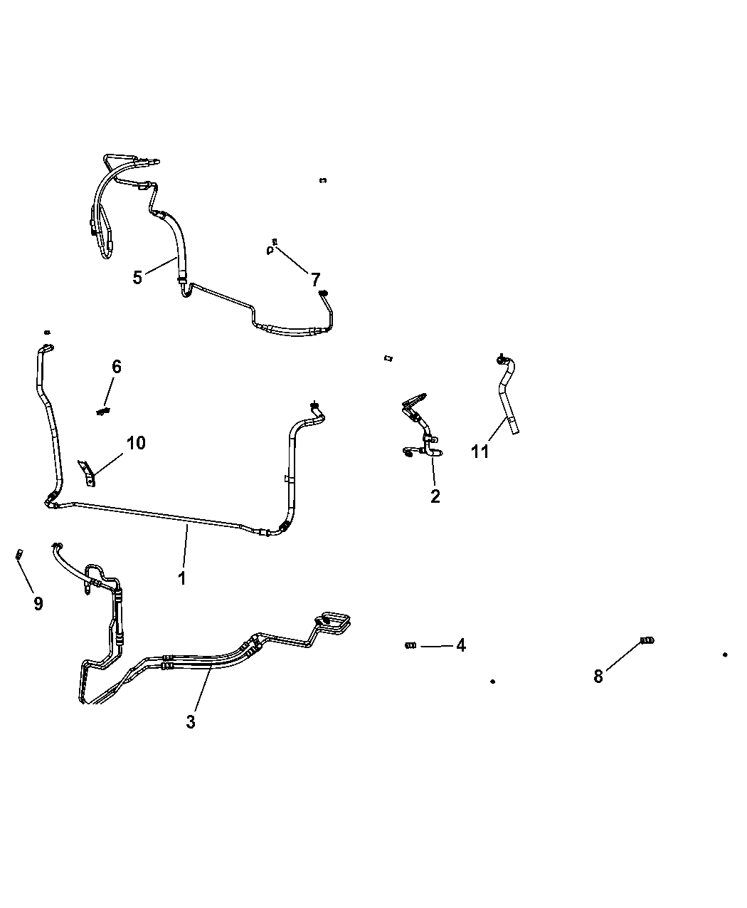 2010 Dodge Grand Caravan Power Steering Hose Mopar Parts Giant