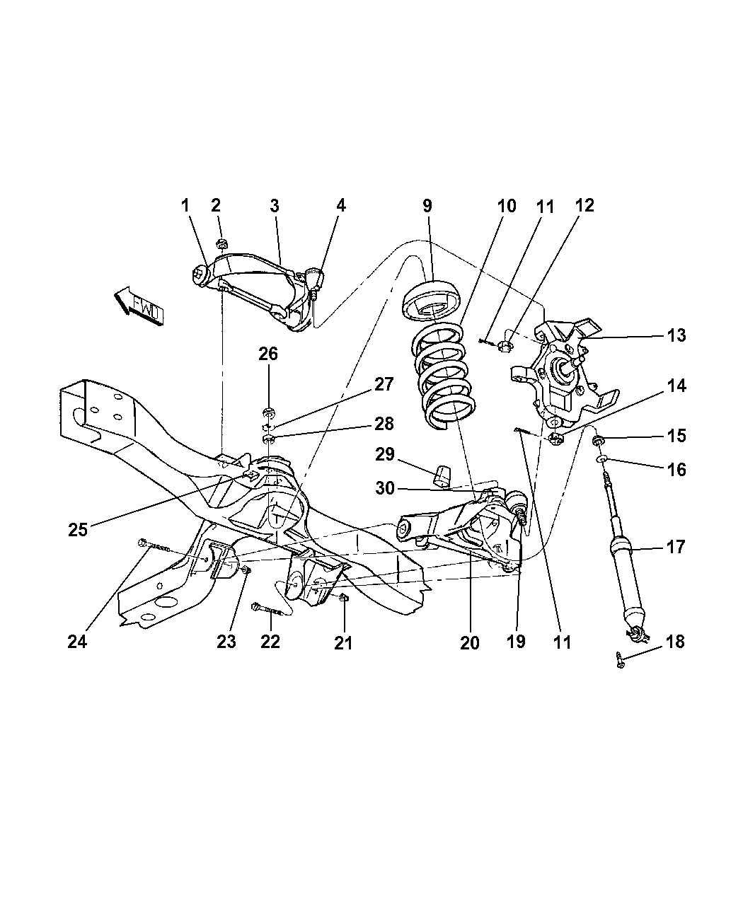 1999 Dodge Dakota Suspension
