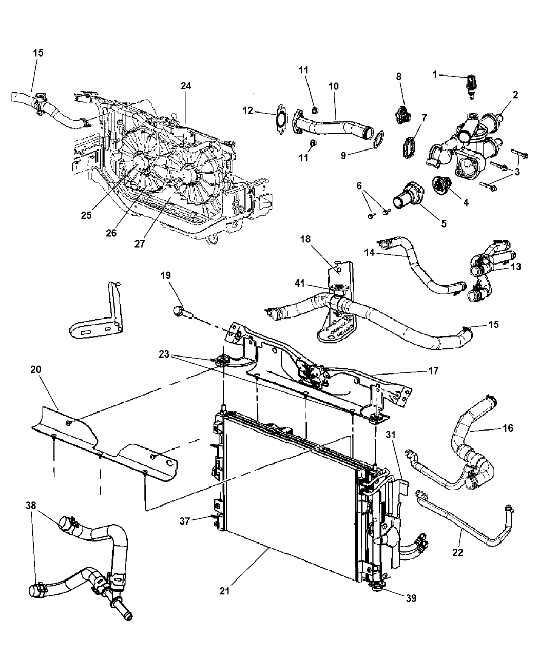 68031871AA Genuine Mopar FANCOOLING