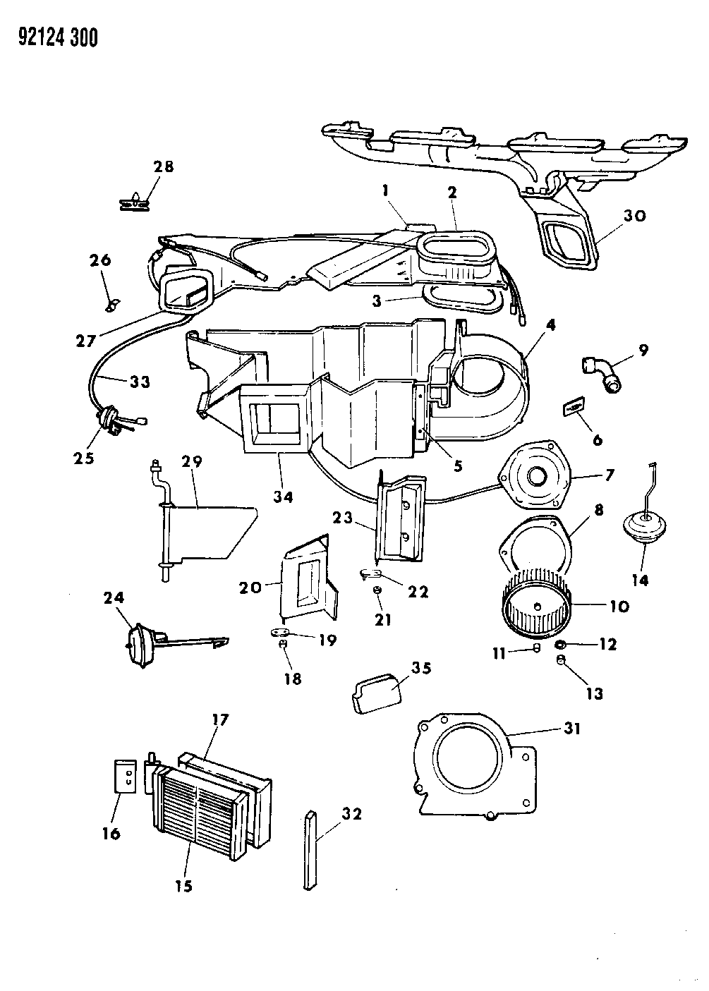 1992 Chrysler New Yorker Salon Heater Unit Mopar Parts Giant