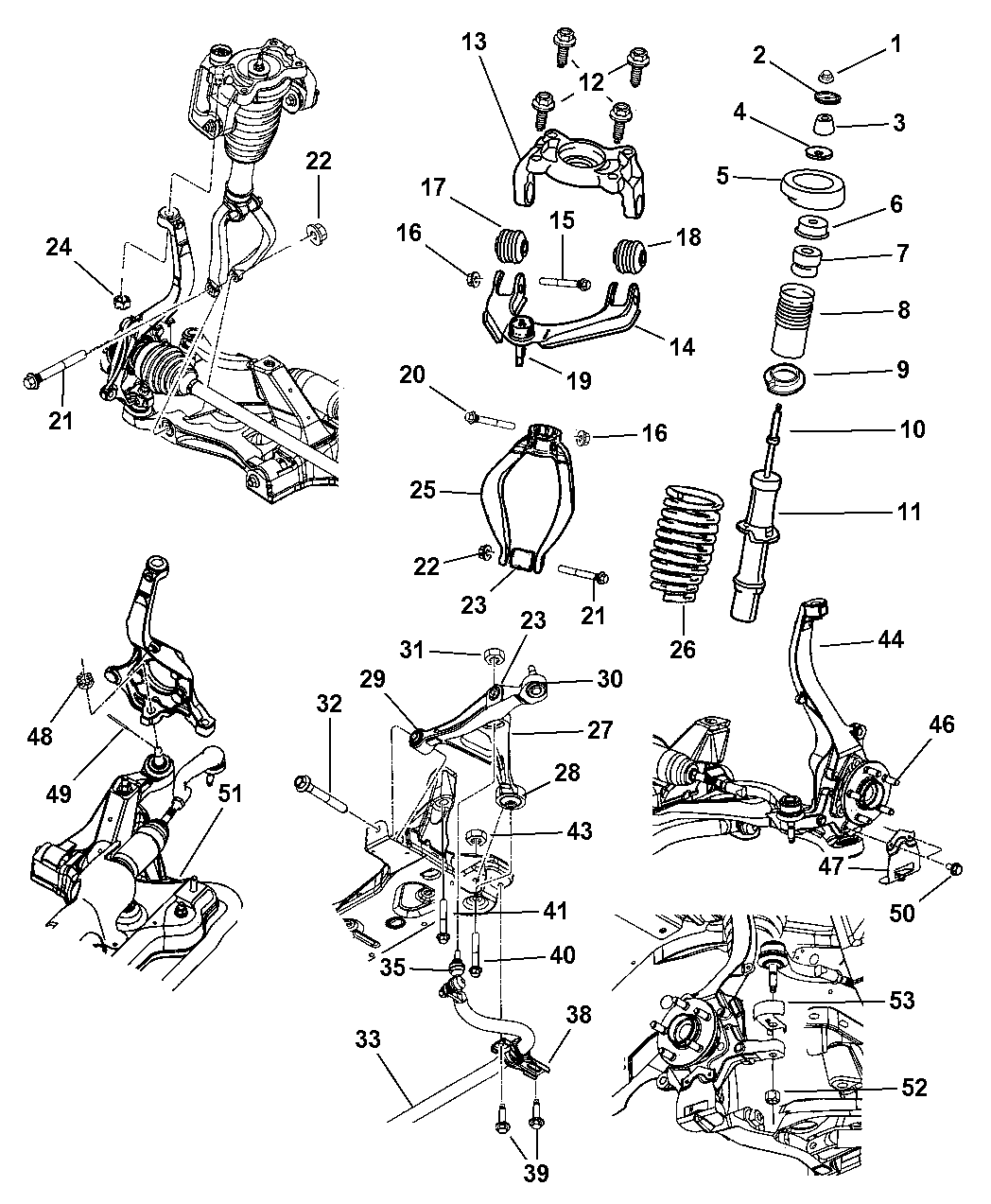 2003 Chrysler Sebring Sedan U0026 Convertible Suspension