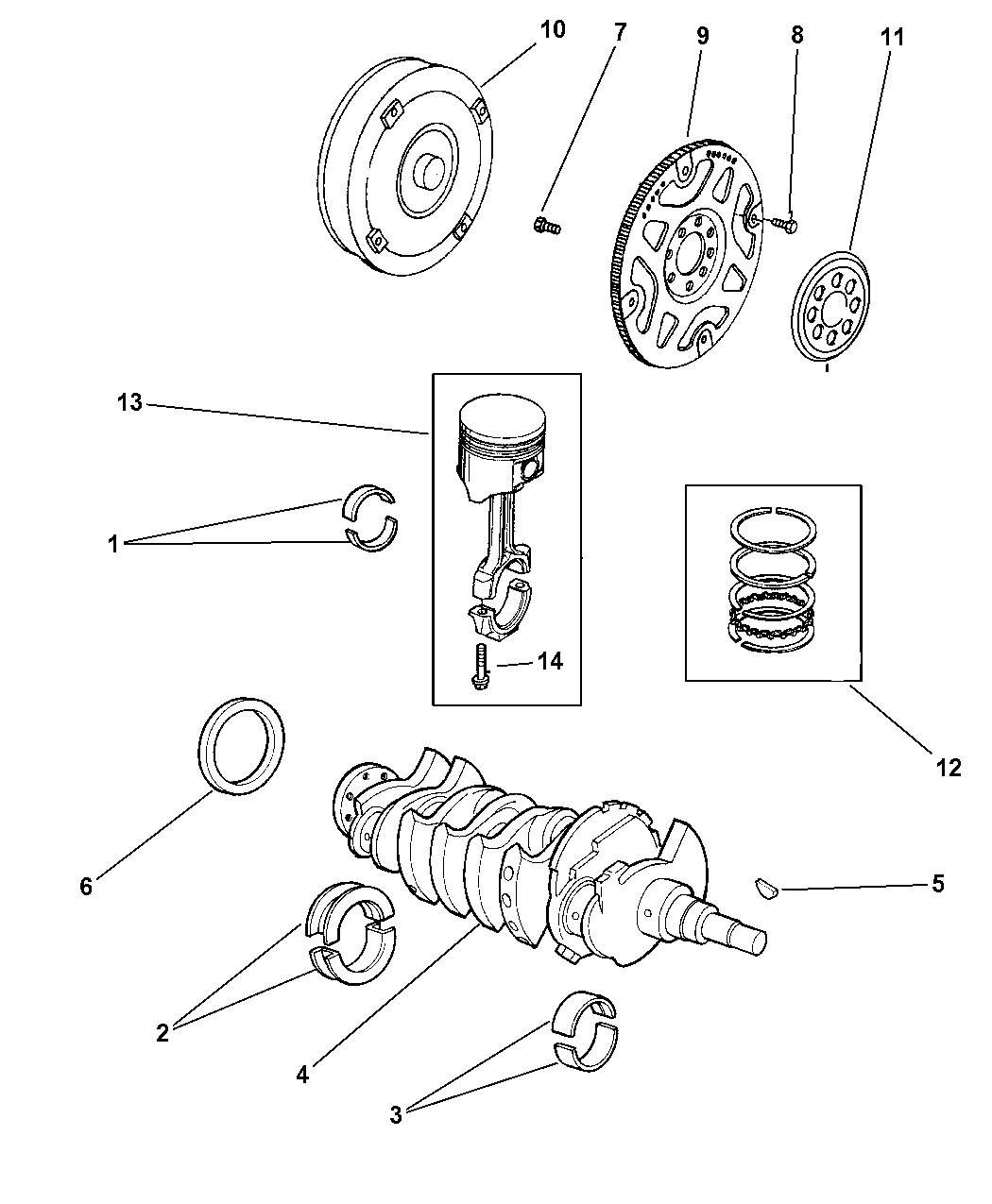 Как снять шкив коленвала додж стратус - 88 фото