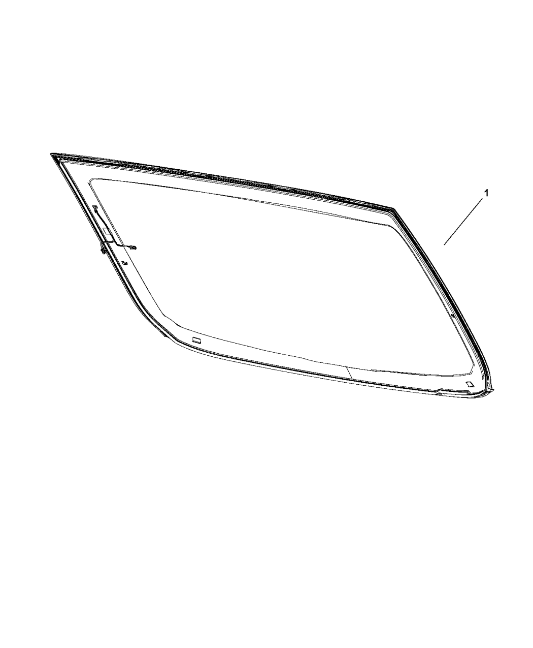 2017 Chrysler 200 Glass, Liftgate Hardware & Attaching Parts