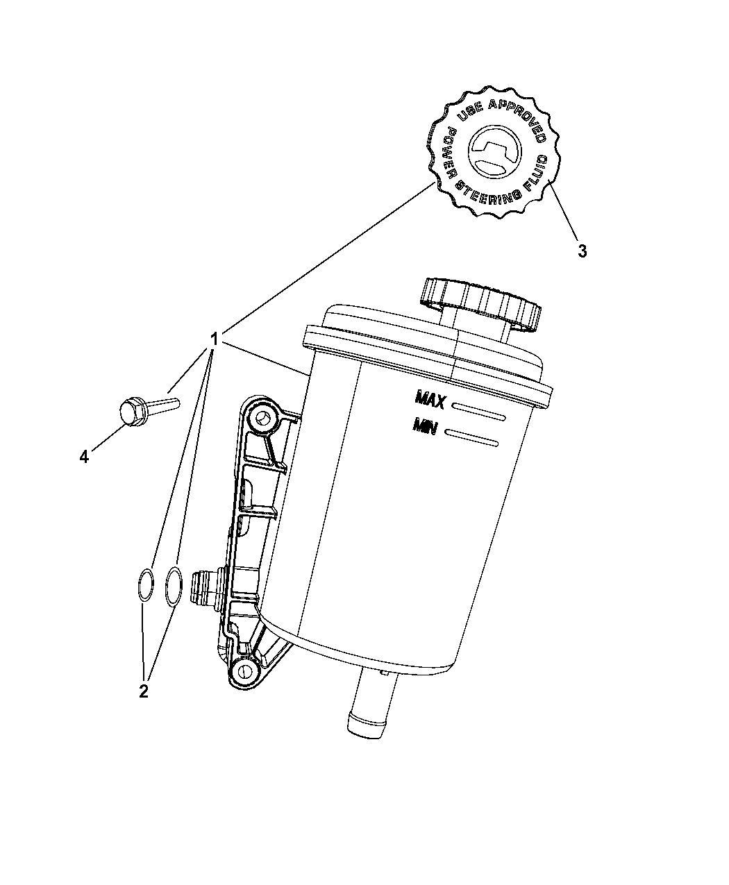 2010 Dodge Ram 5500 Power Steering Reservoir Mopar Parts Giant