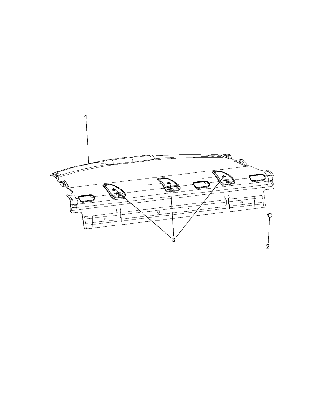 2017 Chrysler 200 Rear Shelf Panel