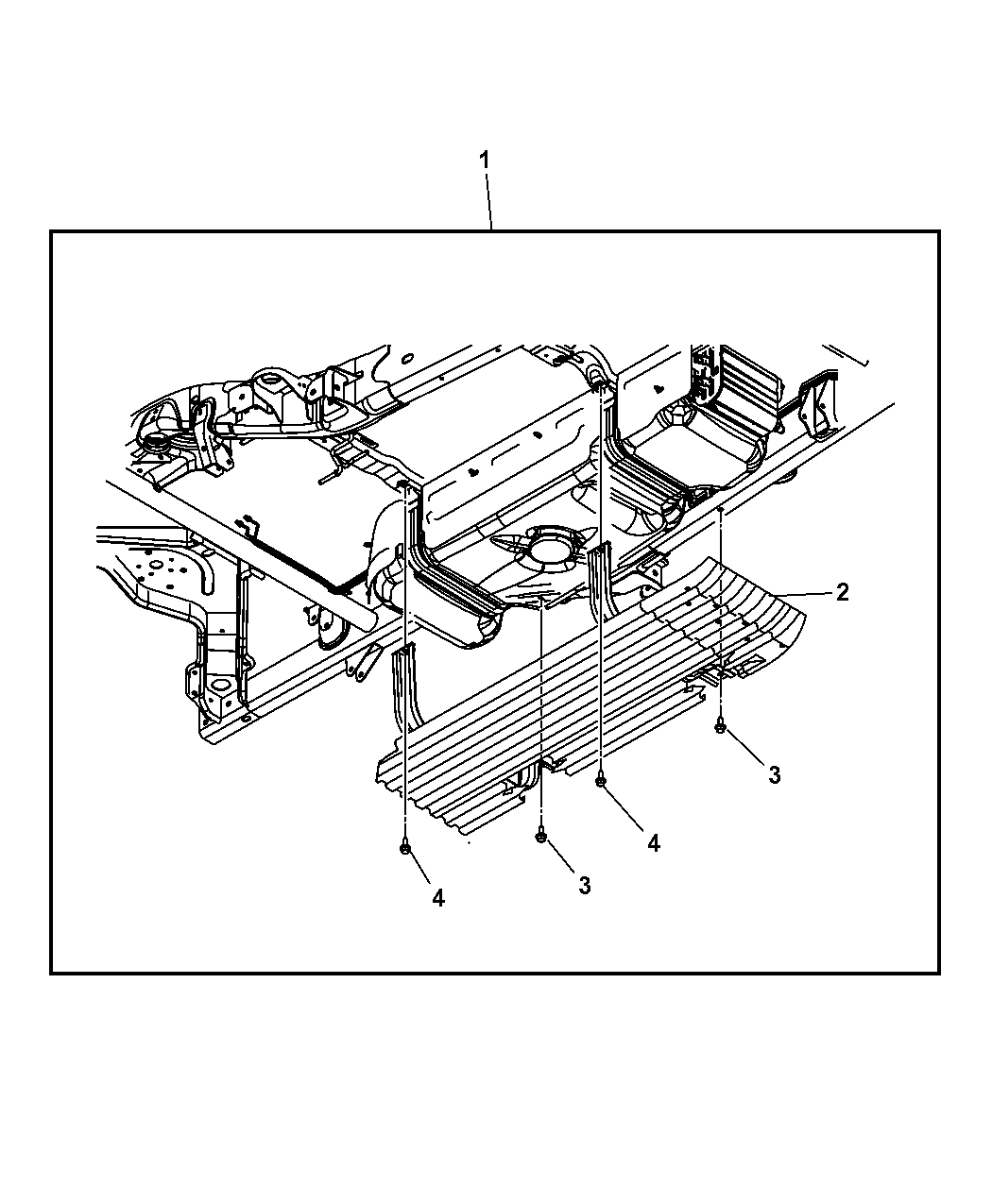 2008 Chrysler Aspen Plate Kit - Skid - Fuel Tank