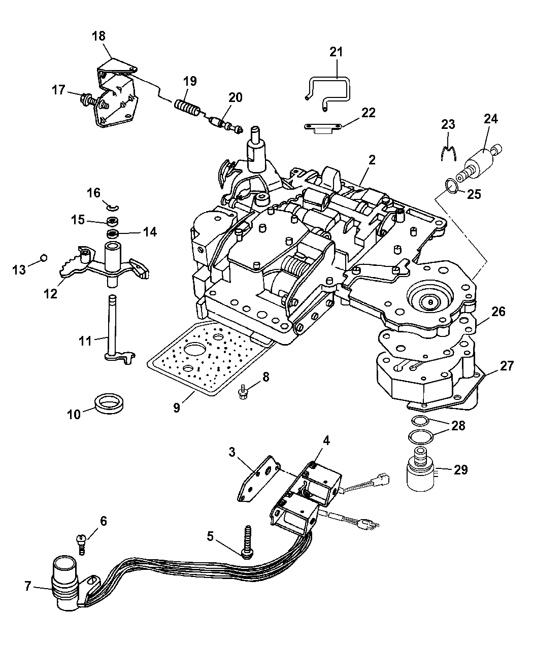 2000 Dodge Ram 1500 Quad & Club Cab Valve Body