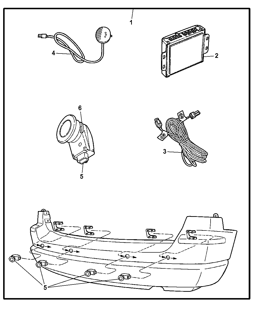 2008 Chrysler Aspen Sensor Kit - Park/Distance