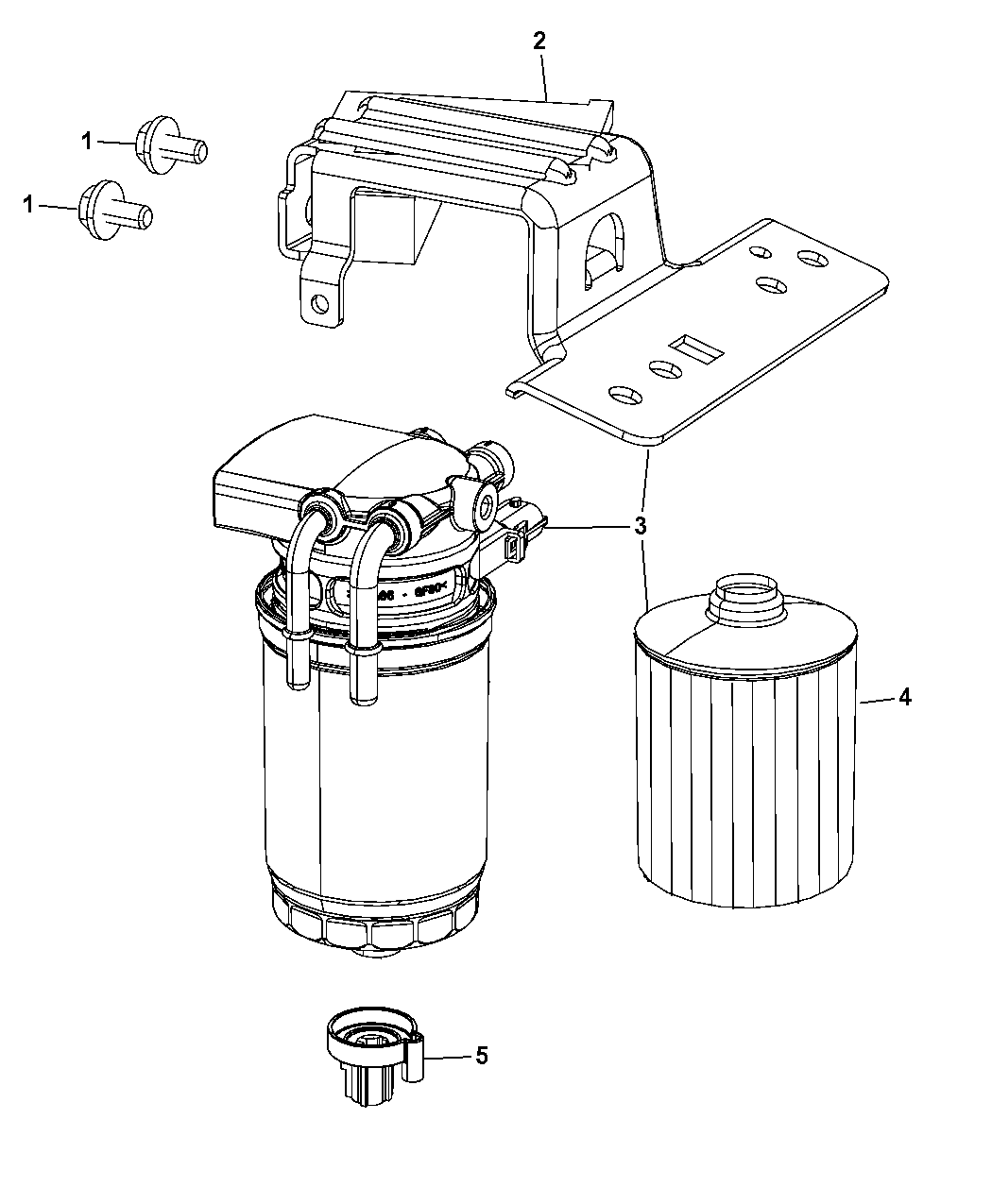 07-17 DODGE GRAND CARAVAN CHRYSLER TOWN & COUNTRY FUEL VAPOR VENT FILTER MOPAR E - Foto 6
