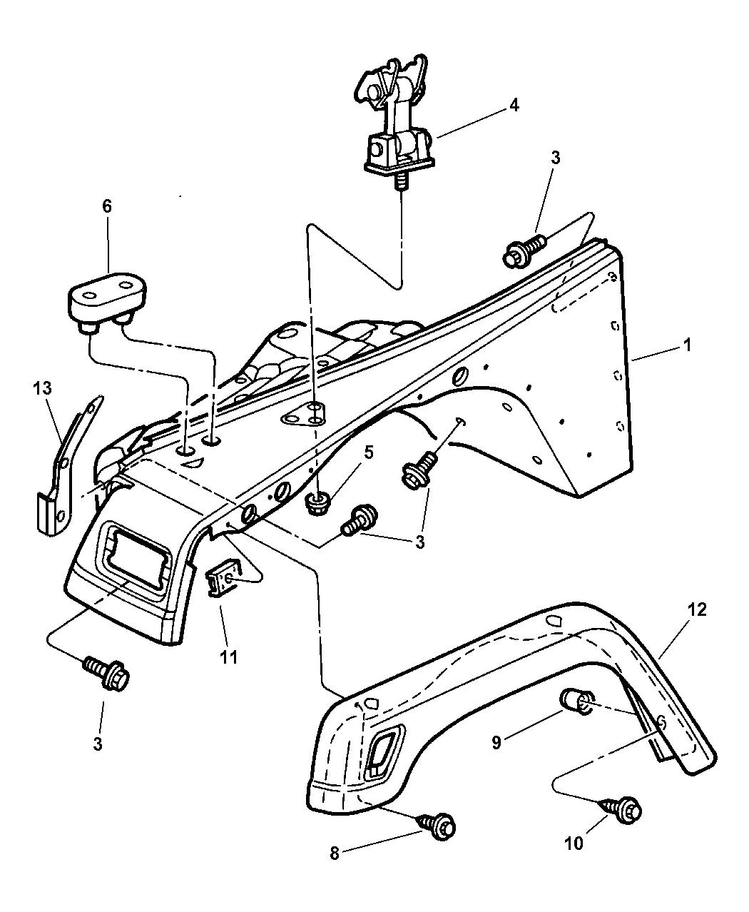 1997 Jeep Wrangler Fender And Flare, Front Mopar Parts Giant