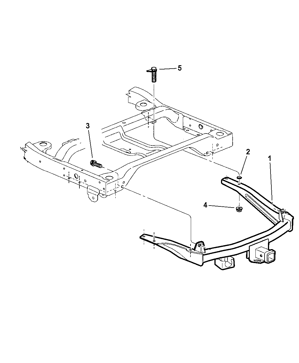 2008 Chrysler Aspen Tow Hooks & Hitches, Rear