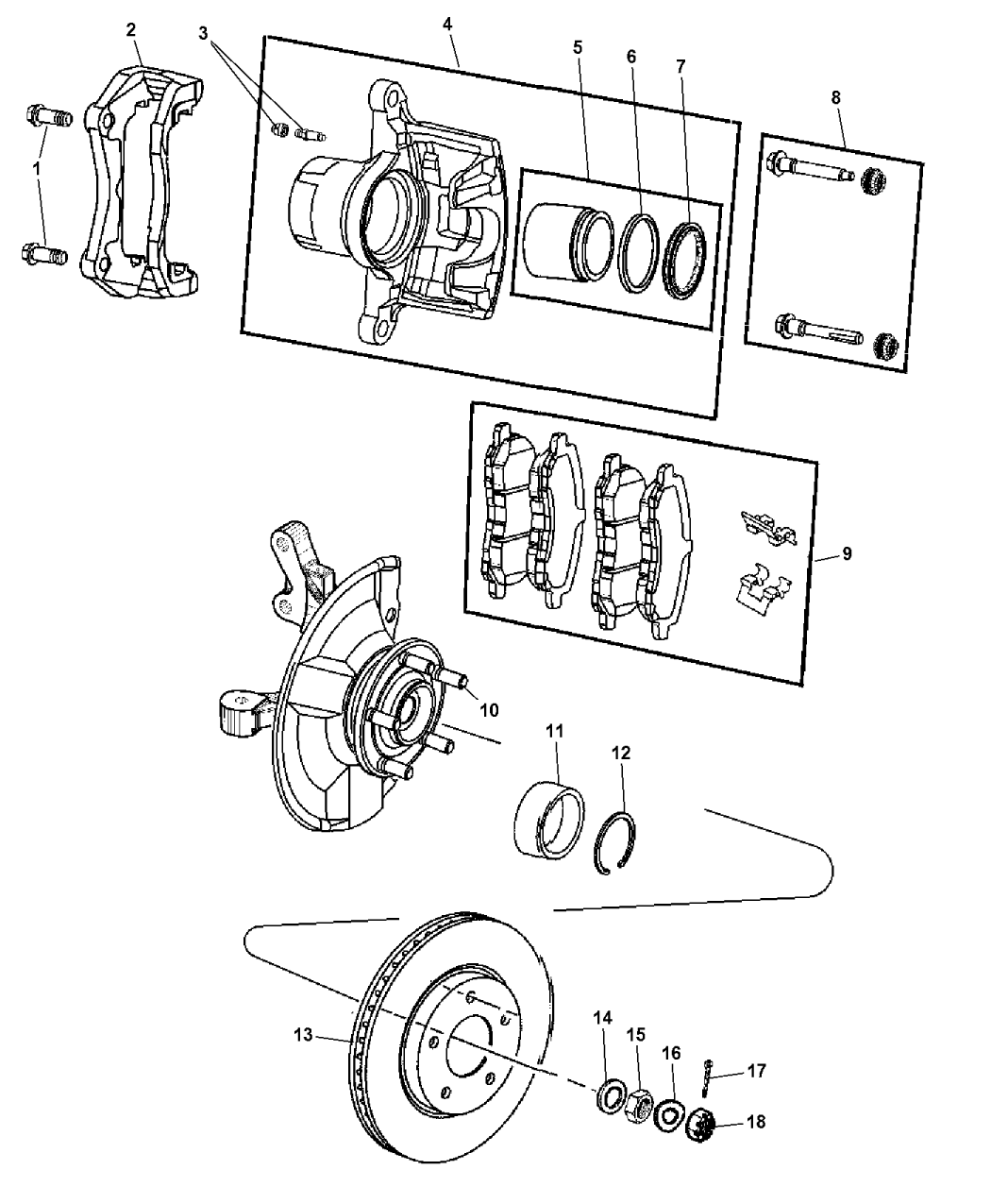 2010 Jeep Patriot Front Brakes Mopar Parts Giant
