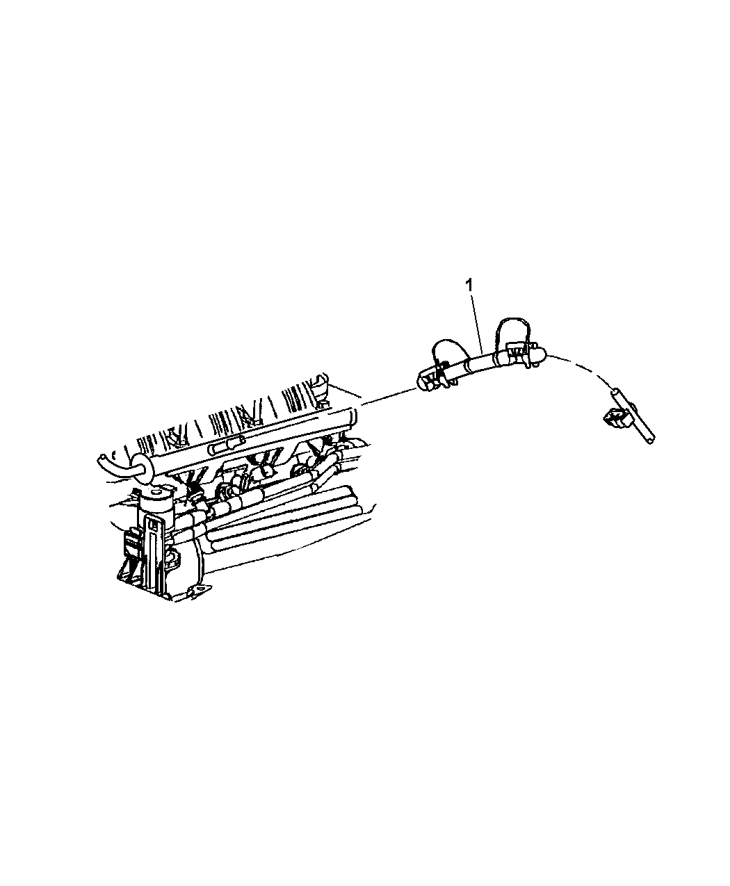 OEM New Mopar Fuel Return Line Bridge Block For 2005-2006 Jeep Liberty 5142809AB - Direct Replacement