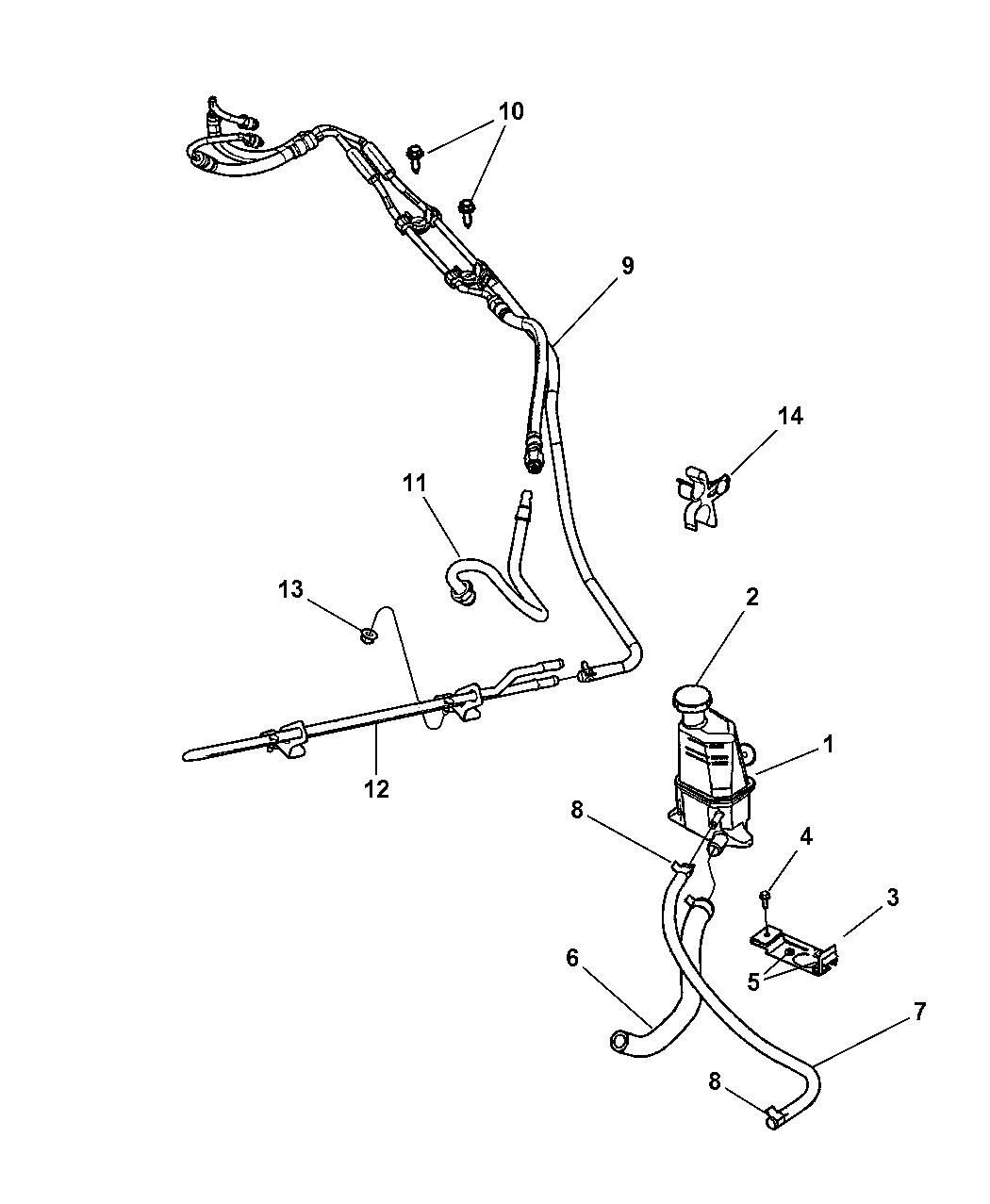 4782203AM Genuine Dodge LINEPOWER STEERING