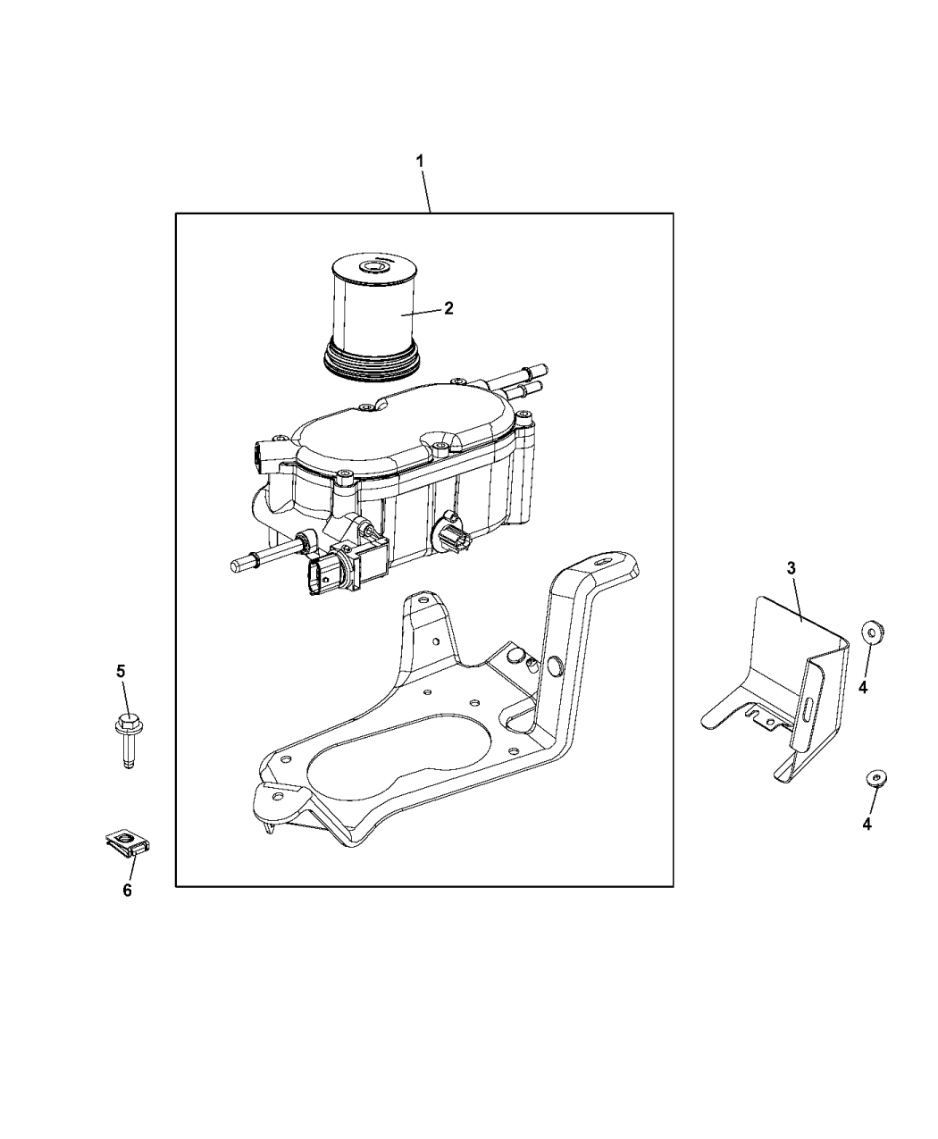 2014 Jeep Grand Cherokee Fuel Filter & Water Separator