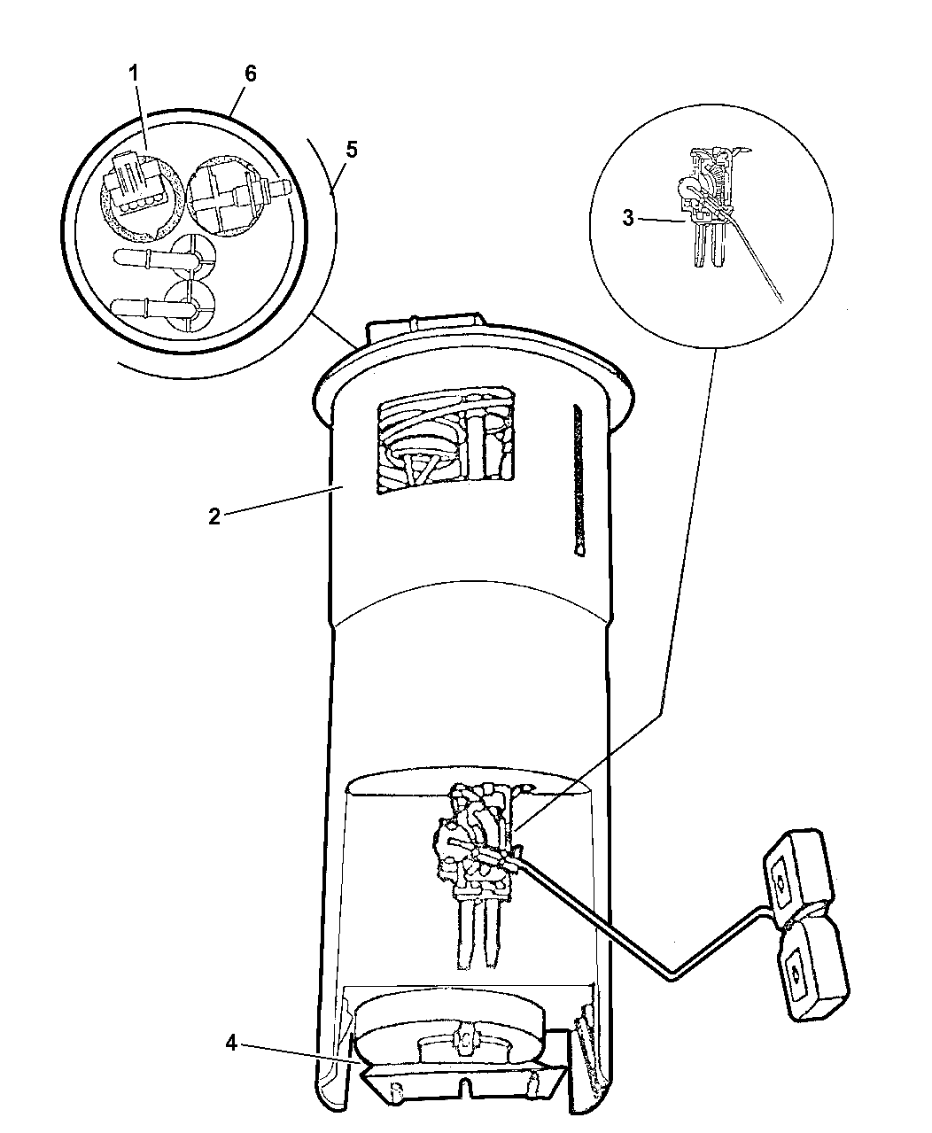 2004 Chrysler 300M Fuel Pump & Level Unit Mopar Parts Giant