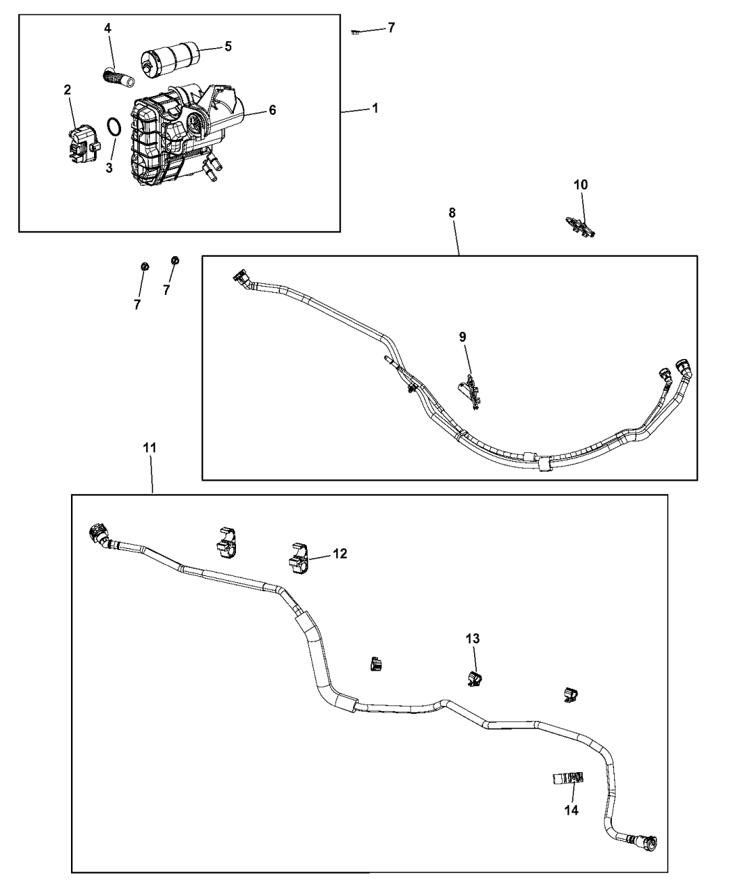 2017 Chrysler 200 Vacuum Canister/Leak Detection Pump