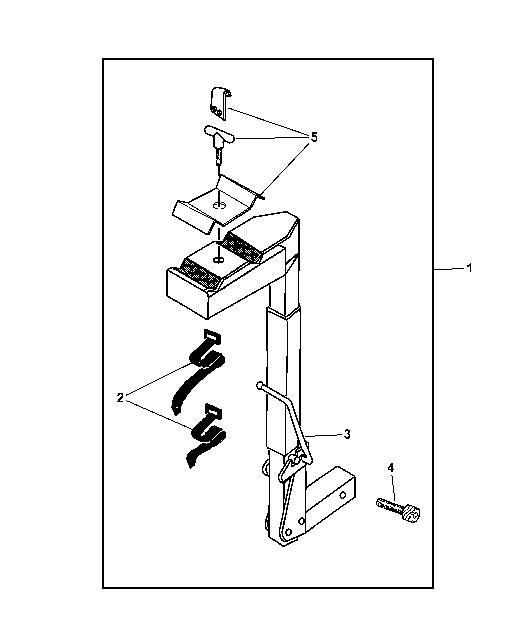 2008 Chrysler Aspen Carrier Kit-Bike Hitch Mount