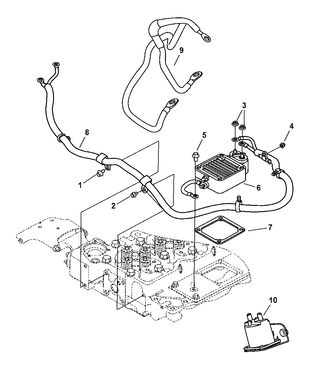 2006 Dodge Ram 3500 Wiring & Intake Heater Mopar Parts Giant