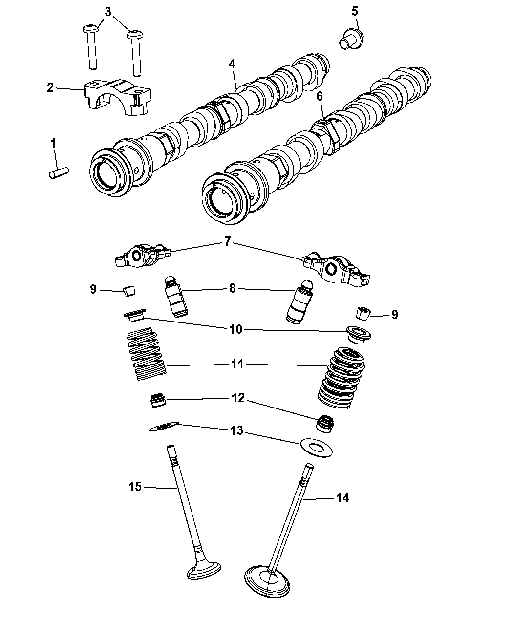 5184378AE Genuine Mopar CAMSHAFTEXHAUST