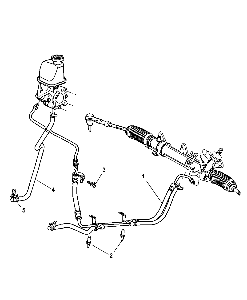 5272319AI Genuine Mopar HOSEPOWER STEERING PRESSURE