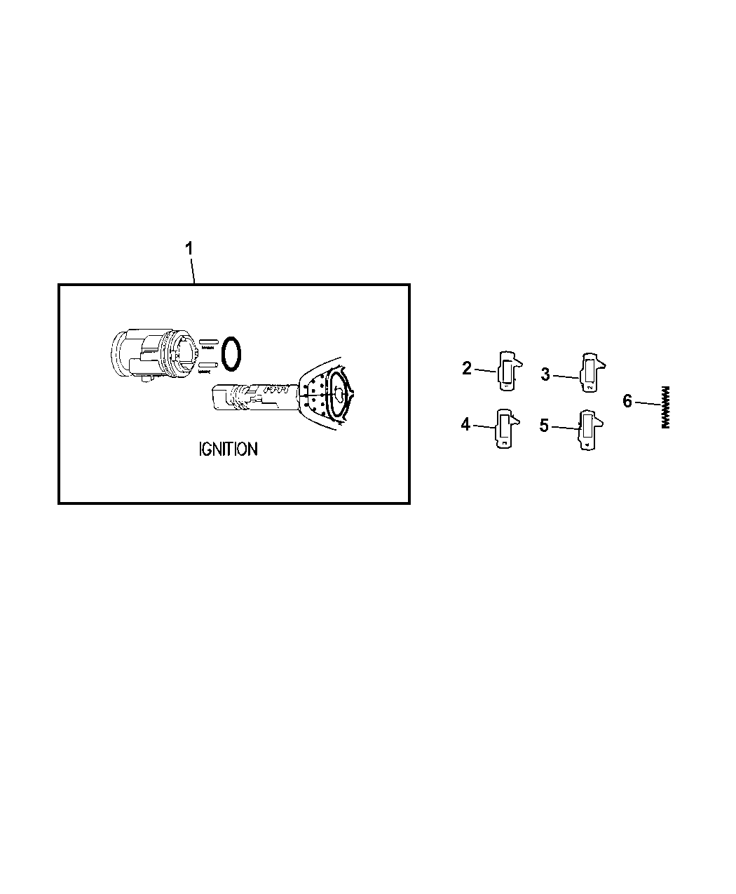 2013 Jeep Wrangler Ignition Lock Cylinder Mopar Parts Giant