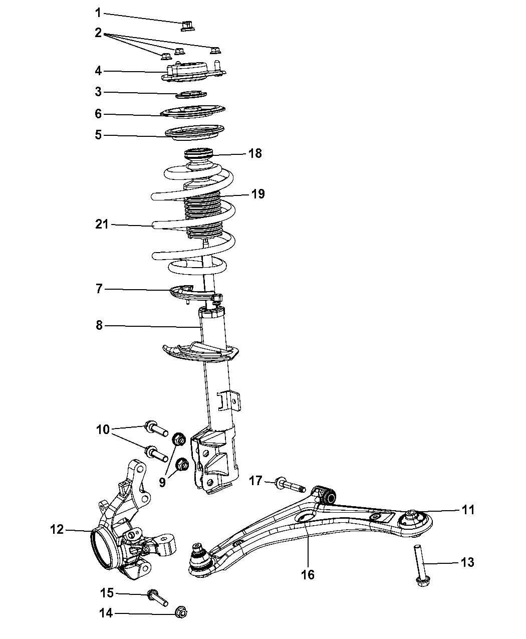 2009 Jeep Patriot Suspension Front Mopar Parts Giant