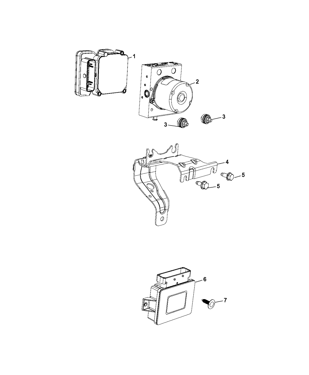 2017 Chrysler 200 Modules, Brake, Suspension & Steering