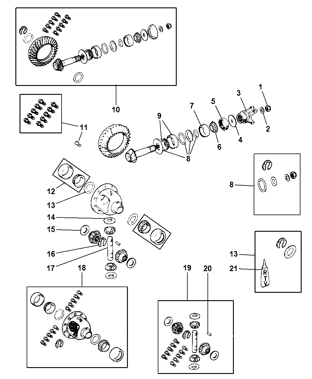1998 Jeep Cherokee Differential - Front Axle