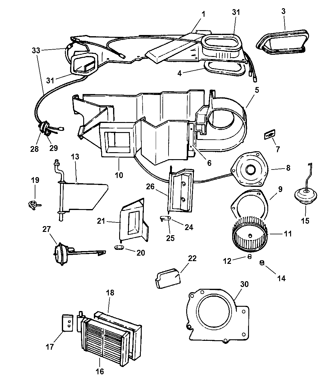 2000 Dodge Dakota Heater Unit Mopar Parts Giant