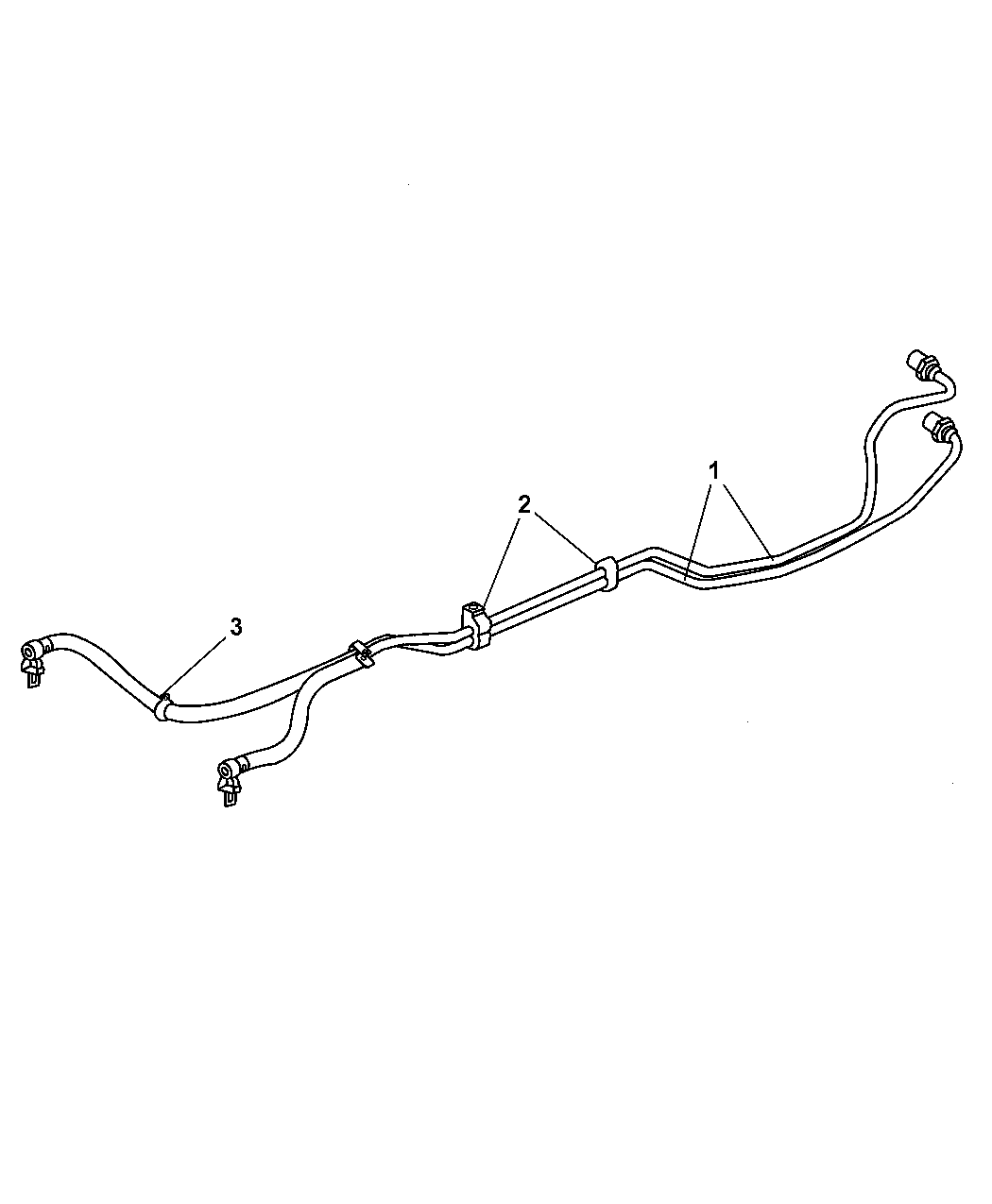 2005 Jeep Wrangler Transmission Oil Cooler & Lines