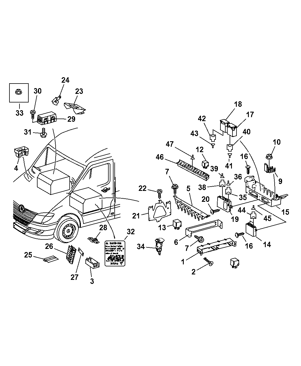 2008 Dodge Sprinter 2500 Fuse Block Fuses Amp Relays
