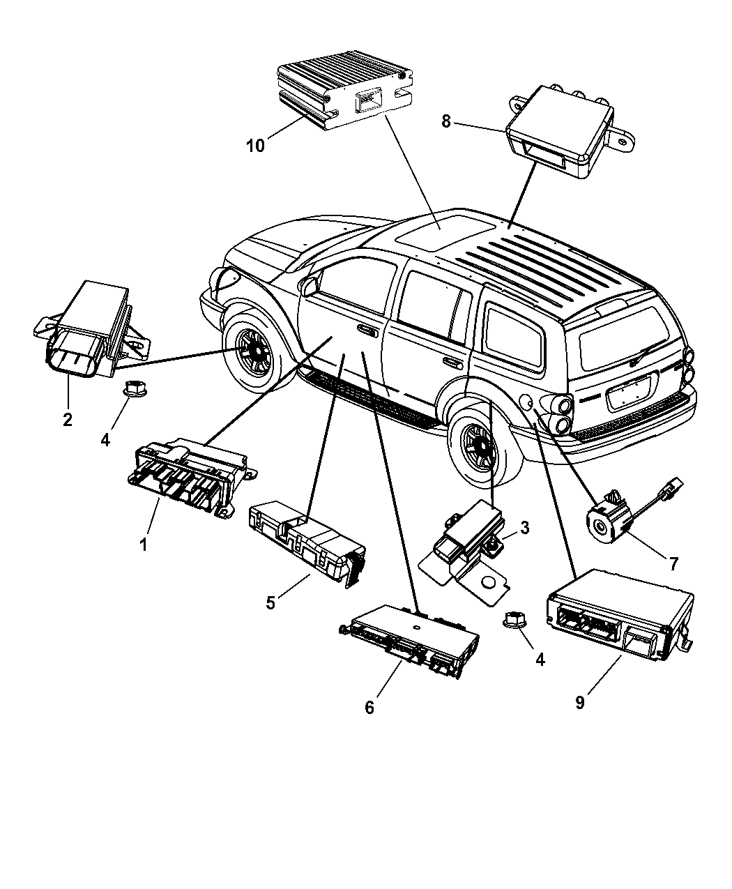 2008 Chrysler Aspen Modules