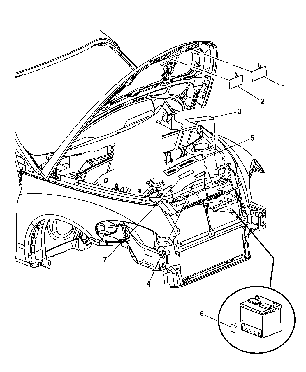 2003 Chrysler Pt Cruiser Engine Compartment