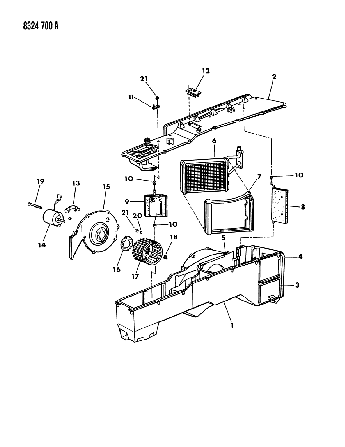 1989 Dodge D150 Heater Unit Mopar Parts Giant