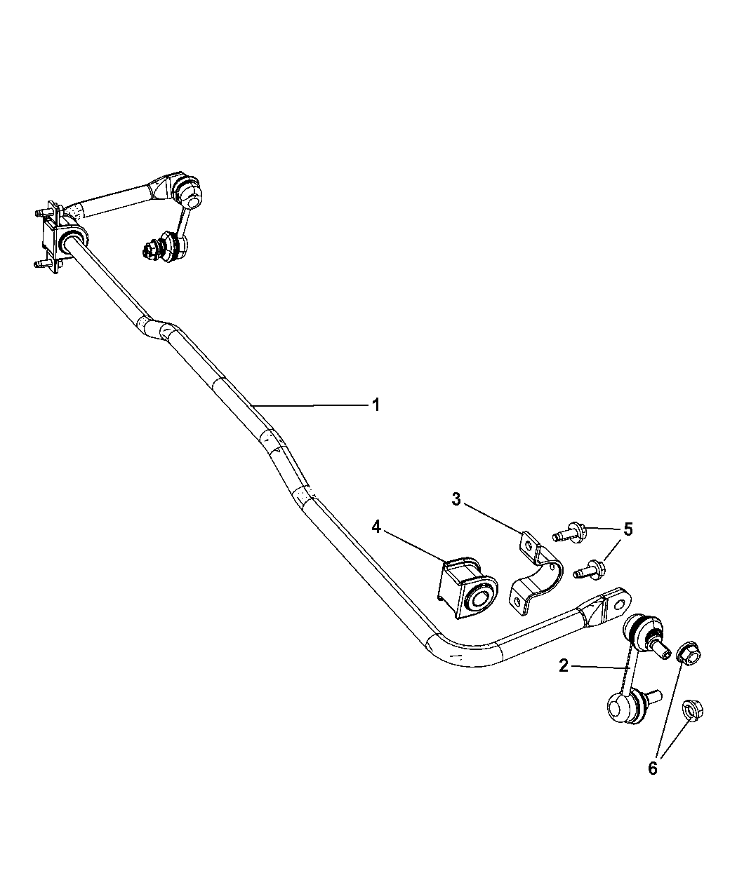2008 Dodge Avenger Stabilizer Bar Rear Mopar Parts Giant