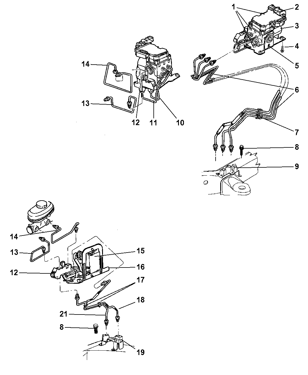 1999 Dodge Dakota Lines - Brake - Mopar Parts Giant