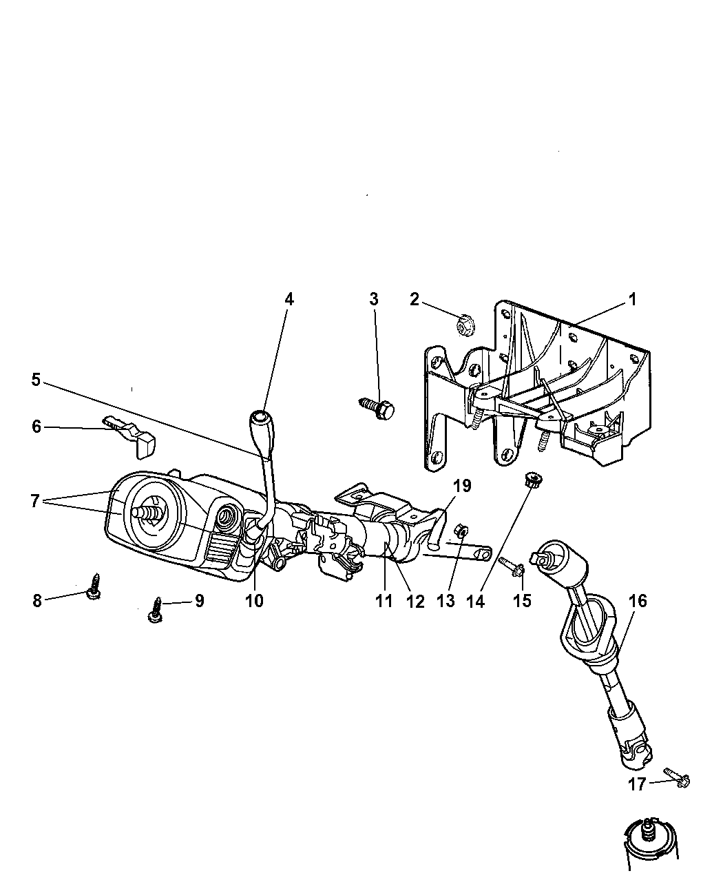4690668AE - Genuine Mopar COLUMN-STEERING