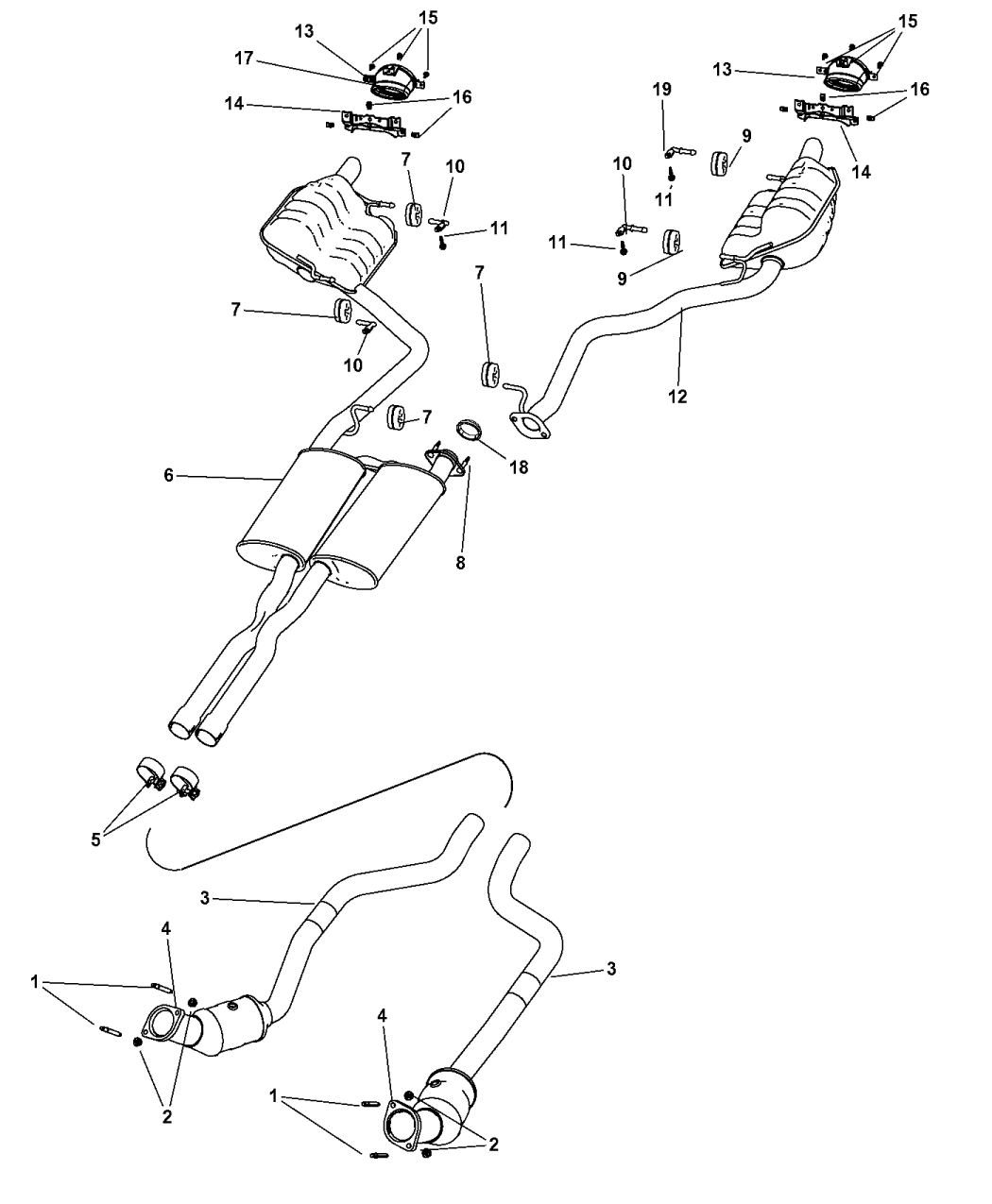 68057454AD - Genuine Mopar MUFFLER-EXHAUST