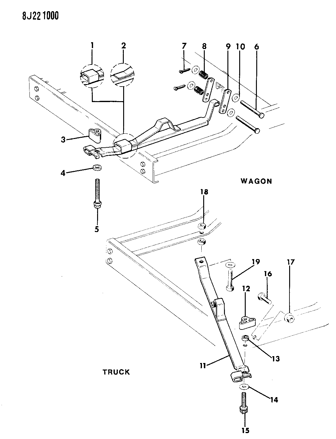 1987 Jeep J10 Spare Wheel, Underbody Mounting Mopar Parts Giant