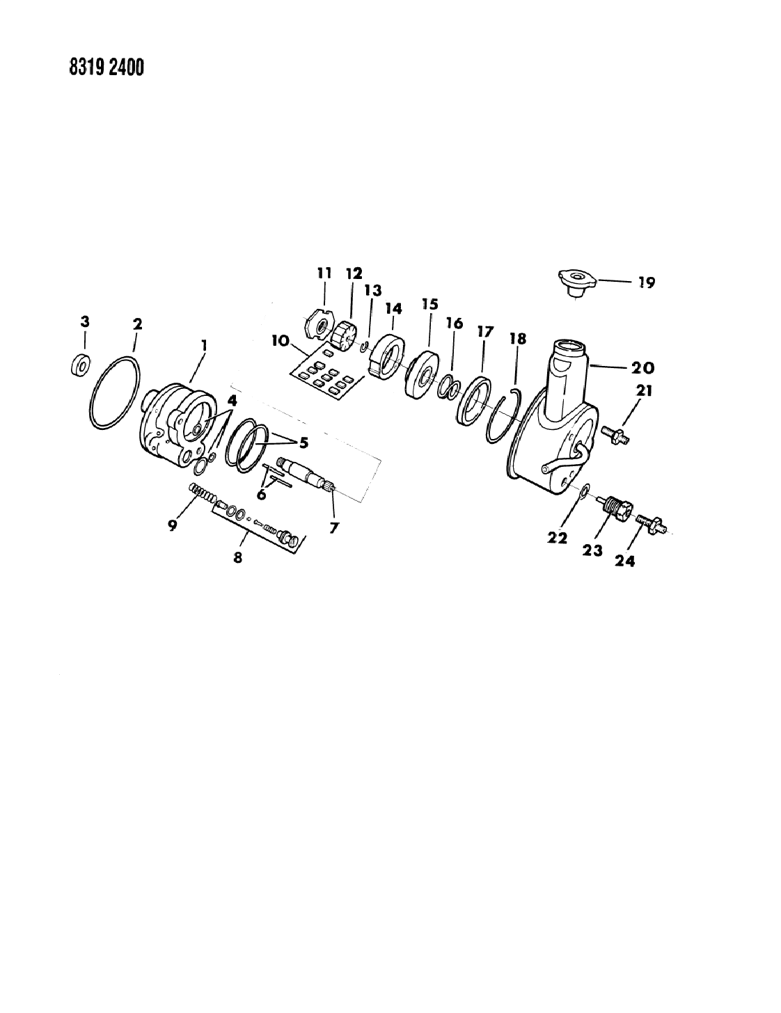 1989 Dodge Dakota Power Steering Pump & Attaching Parts