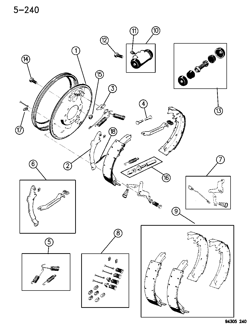 1996 Dodge Ram 3500 Brakes, Rear Mopar Parts Giant