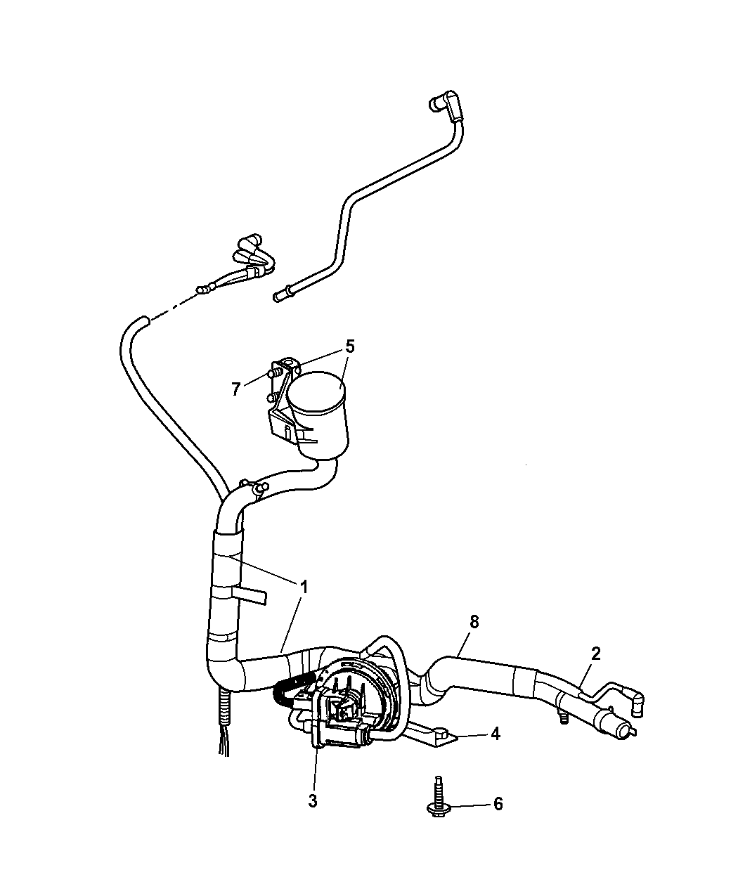 2006 Dodge Grand Caravan Leak Detection Pump