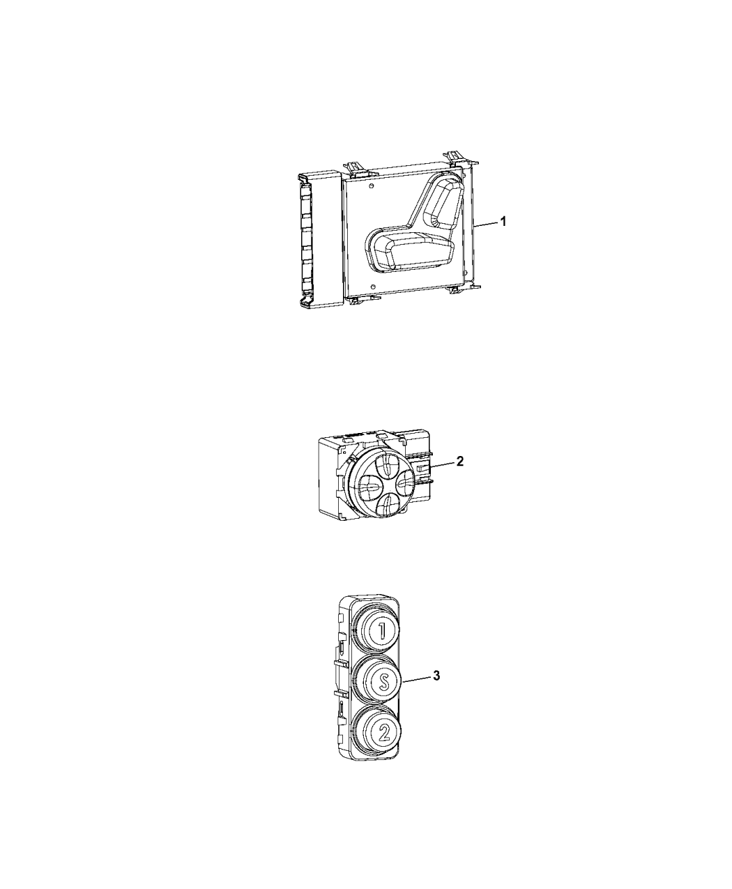 2017 Chrysler 200 Switches - Seats