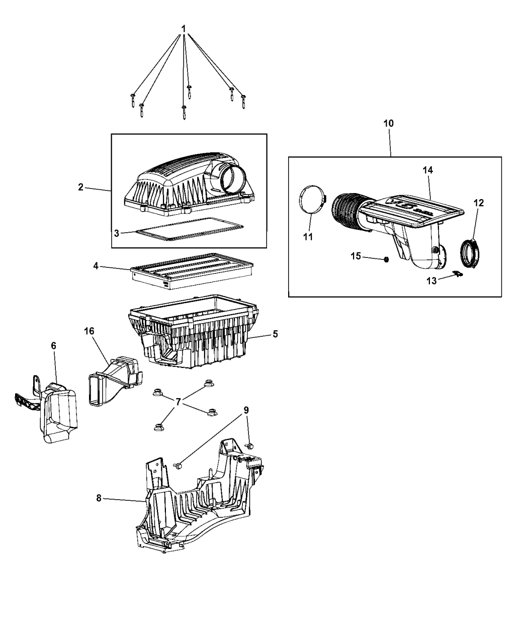 68291051AA Genuine Mopar DUCTAMBIENT AIR