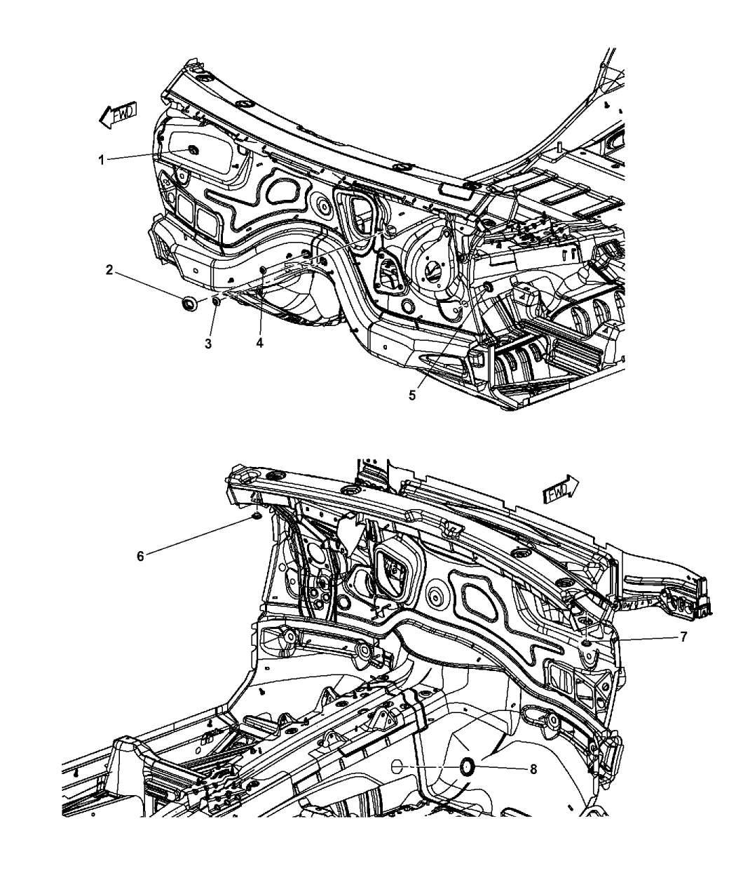 2017 Jeep Grand Cherokee Plugs Dash Panel