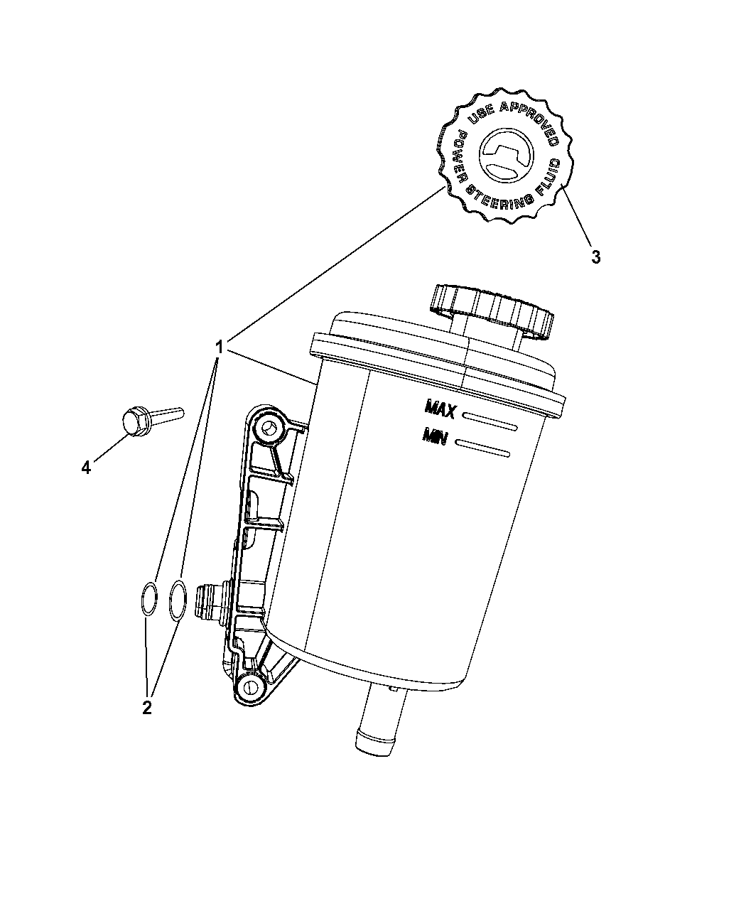 2008 Dodge Ram 2500 Power Steering Reservoir Mopar Parts Giant